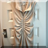 H02. Joseph Ribkoff ruched zip front dress. Size 12 - $85 